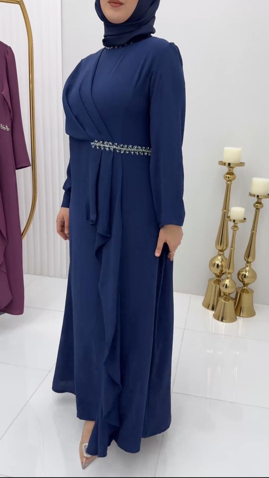 Fancy Abya Dress With Hijab