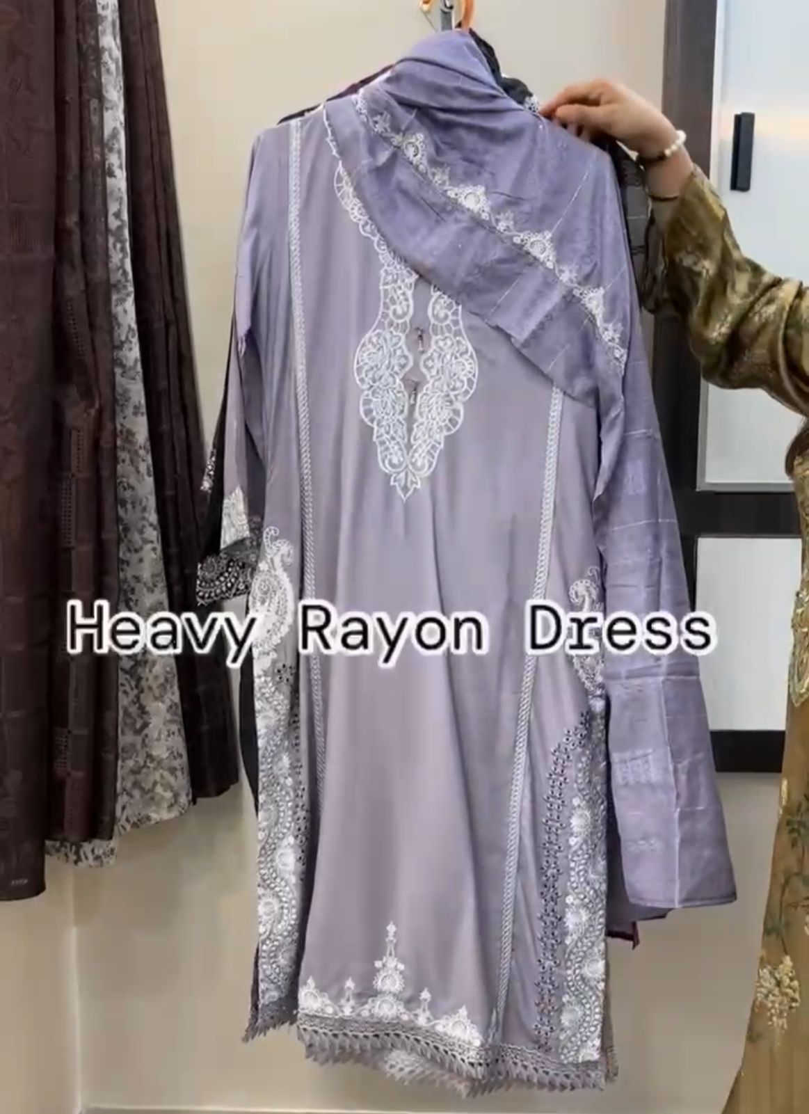 Get Any 2 Stitched 3 Pcs Reyon Dress