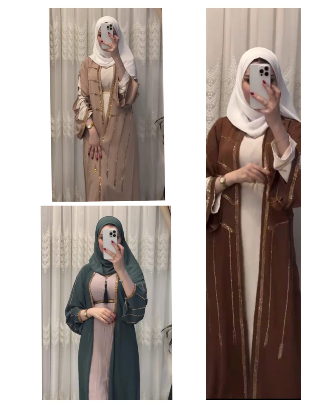 Pack Of 3 Abaya And Scarf